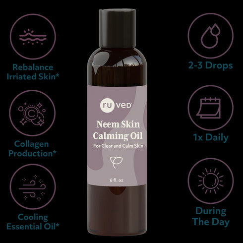 Image of Neem Skin Calming Oil - Clear & Calm Skin 177mL info
